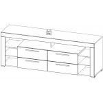 Έπιπλο τηλεόρασης Torino