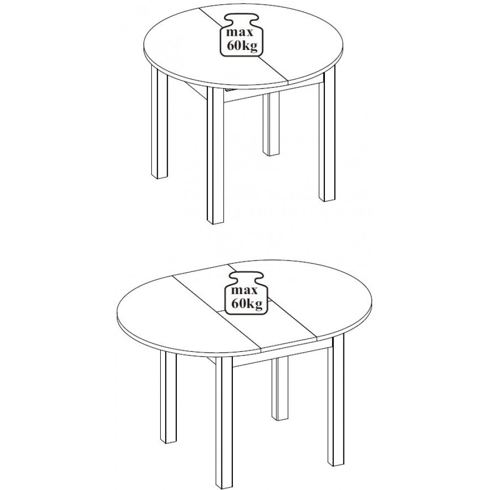 Επεκτεινόμενο τραπέζι Betty-Leuko