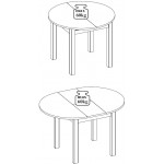 Επεκτεινόμενο τραπέζι Betty-Leuko