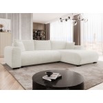 Γωνιακός καναπές Merkos-Leuko