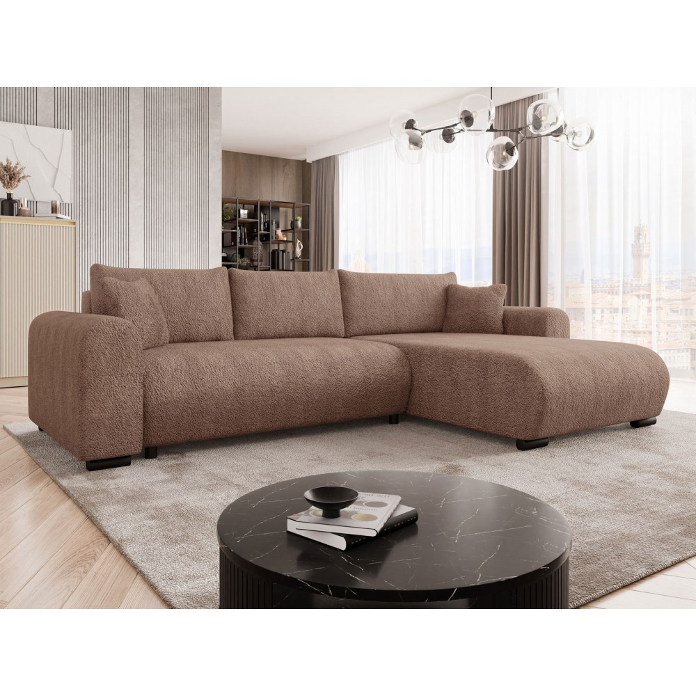 Γωνιακός καναπές Merkos-Kafe Anoixto