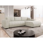 Γωνιακός καναπές Merkos-Krem