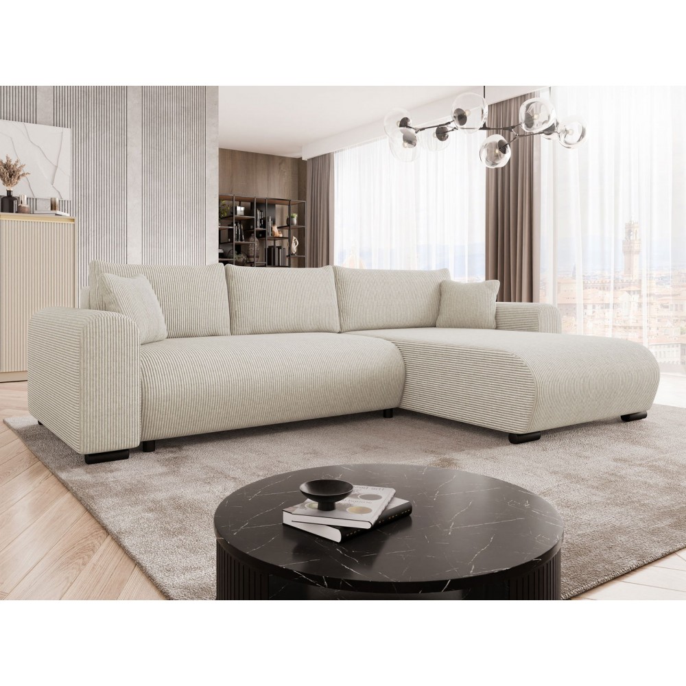 Γωνιακός καναπές Merkos I-Krem