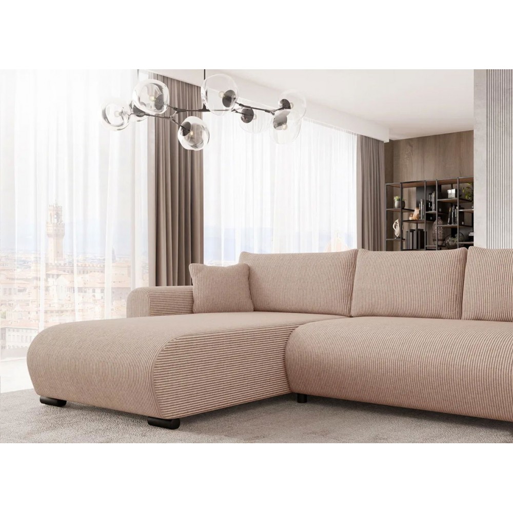 Γωνιακός καναπές Merkos I-Kafe Anoixto