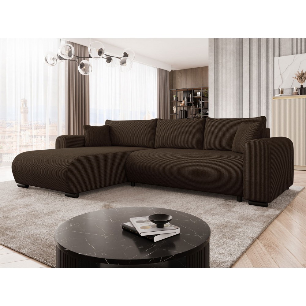 Γωνιακός καναπές Merkos I-Kafe Skouro