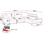 Γωνιακός καναπές Rosa-Mpez-Αριστερή