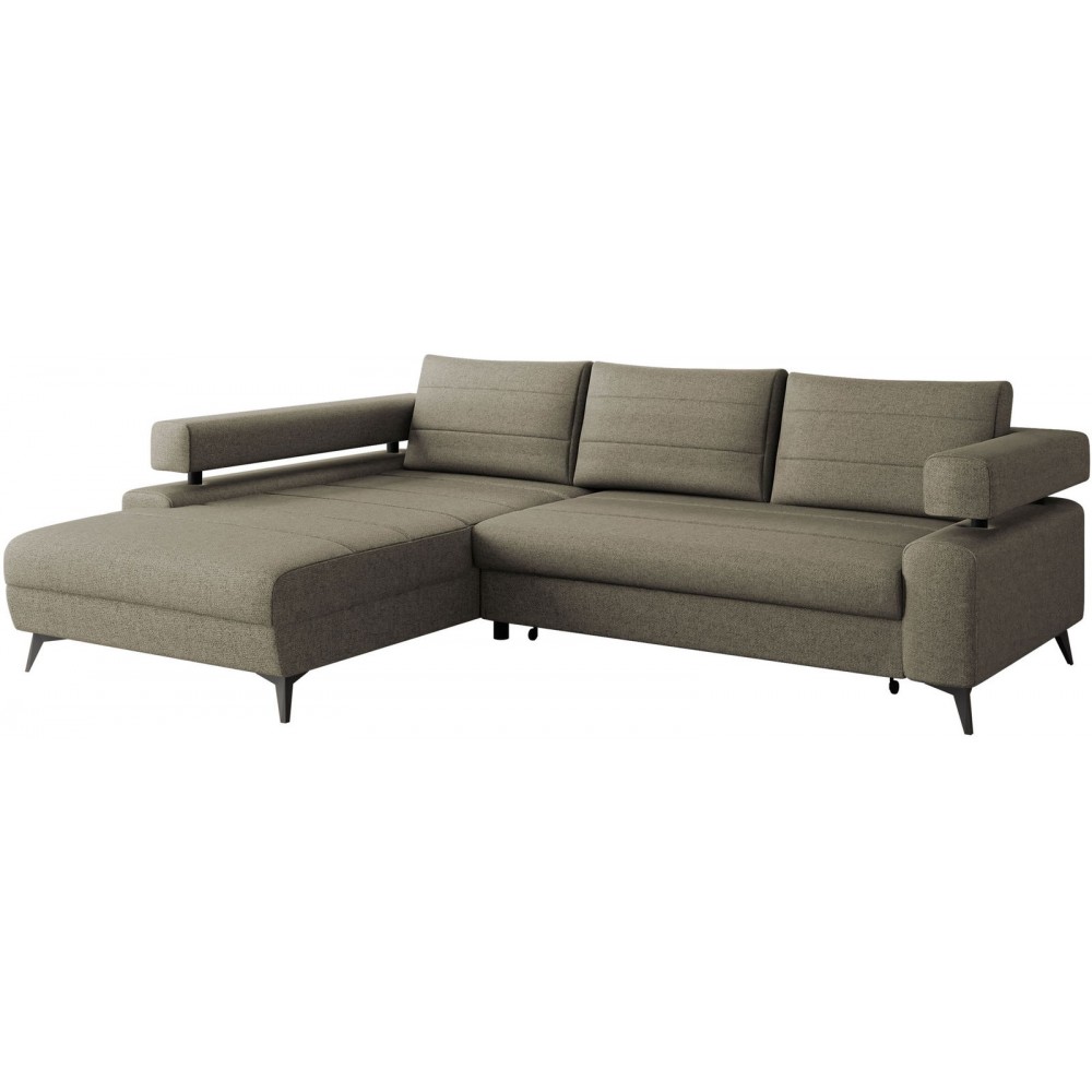 Γωνιακός καναπές Rosa-Gkri Skouro-Αριστερή