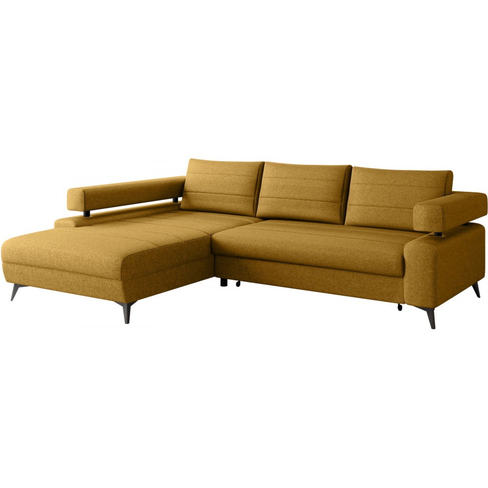 Γωνιακός καναπές Rosa-Moustardi-Αριστερή