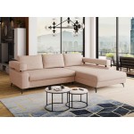 Γωνιακός καναπές Rosa-Roz-Δεξιά