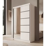 Ντουλάπα Belfast 120 συρόμενη-Leuko 120x58x200
