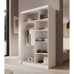 Ντουλάπα Belfast 120 συρόμενη-Leuko 120x58x200