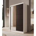 Ντουλάπα Belfast 120 συρόμενη-Leuko-Mauro 120x58x200