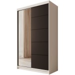 Ντουλάπα Belfast 120 συρόμενη-Leuko-Mauro 120x58x200