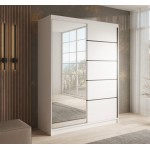 Ντουλάπα Houston 150 συρόμενη-Leuko 150x58x200