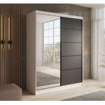 Ντουλάπα Houston 150 συρόμενη-Leuko-Mauro 150x58x200