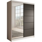 Ντουλάπα Houston 150 συρόμενη-Leuko-Mauro 150x58x200