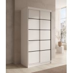Ντουλάπα Wardis 100 συρόμενη-Leuko 100x58x200