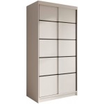 Ντουλάπα Wardis 100 συρόμενη-Leuko 100x58x200