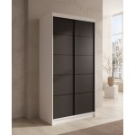 Ντουλάπα Wardis 100 συρόμενη-Leuko-Mauro 100x58x200