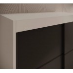 Ντουλάπα Wardis 100 συρόμενη-Leuko-Mauro 100x58x200