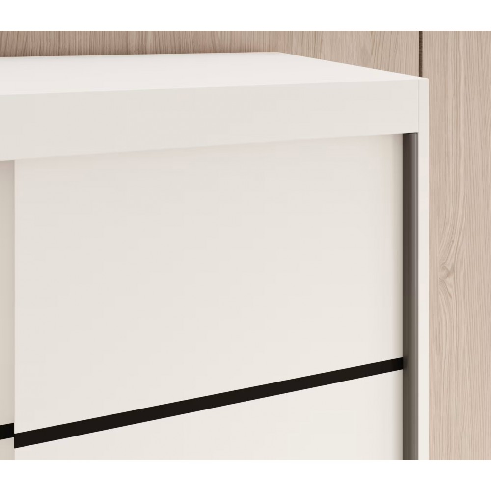 Ντουλάπα Flux 100 συρόμενη-Leuko 100x58x200