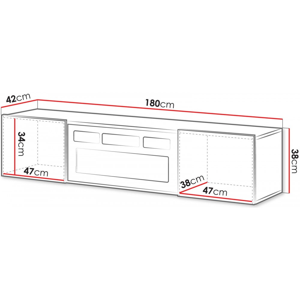 Έπιπλο τηλεόρασης Aleska-Mauro