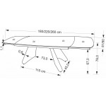 Επεκτεινόμενο τραπέζι Sali 180x90x76