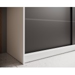 Ντουλάπα Verano 180 συρόμενη -Leuko-Mauro 180x58x215