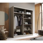 Ντουλάπα Verano 180 συρόμενη -Cashmere 180x58x215
