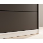 Ντουλάπα Shelvia 180 συρόμενη -Leuko-Mauro 180x58x215