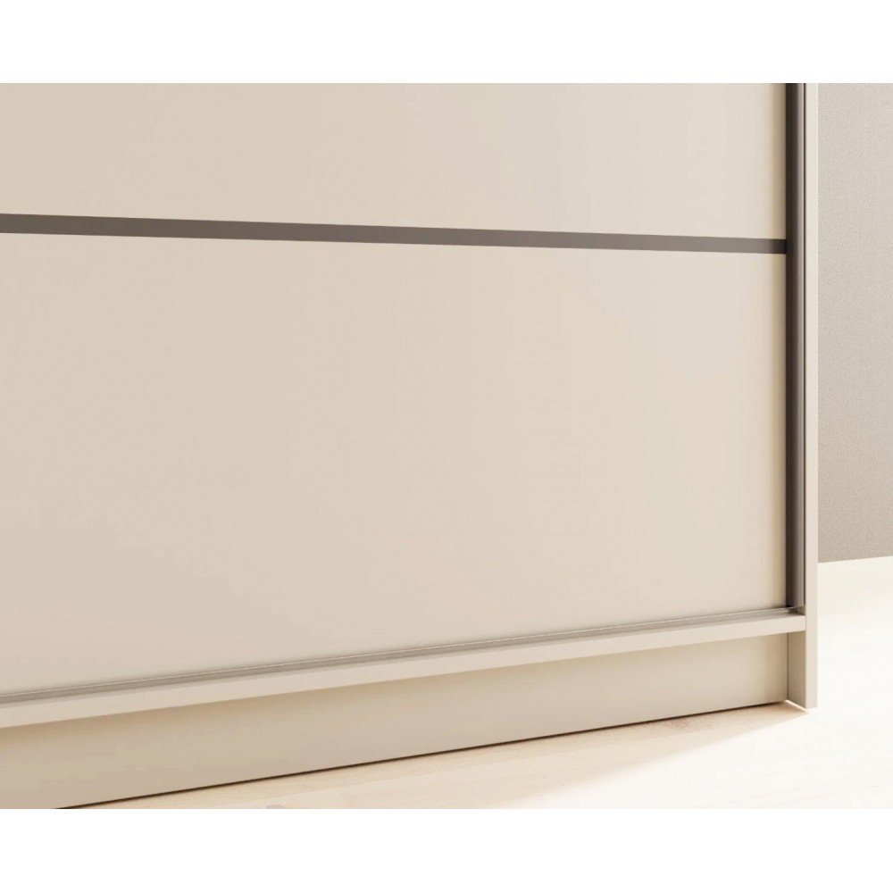 Ντουλάπα Shelvia 180 συρόμενη -Cashmere 180x58x215