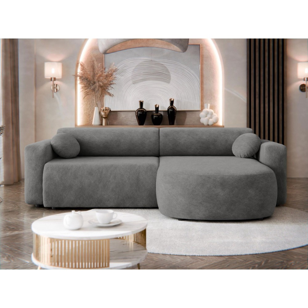 Γωνιακός καναπές Nicelo-Gkri Skouro