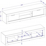 Έπιπλο τηλεόρασης Windsor 2D