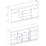 Μπουφές Windsor 2D3S plus