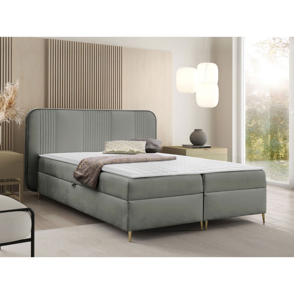 Επενδυμένο κρεβάτι Fandy-Gkri-180 x 200