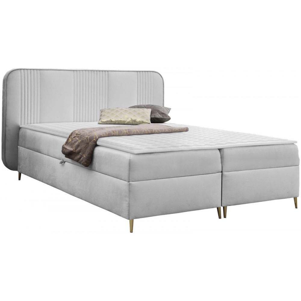 Επενδυμένο κρεβάτι Fandy-Gkri Anoixto-180 x 200