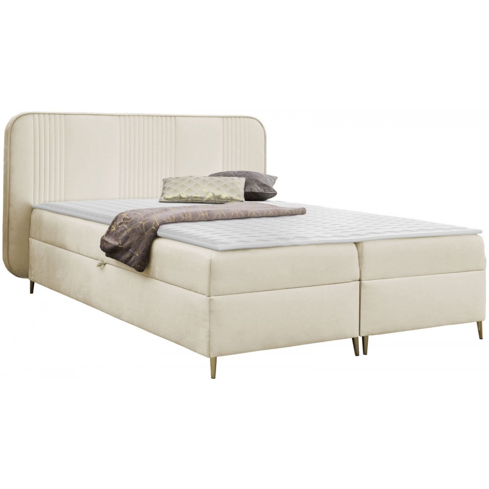 Επενδυμένο κρεβάτι Fandy-Mpez Anoixto-120 x 200