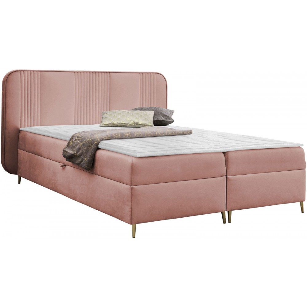 Επενδυμένο κρεβάτι Fandy-Roz-160 x 200