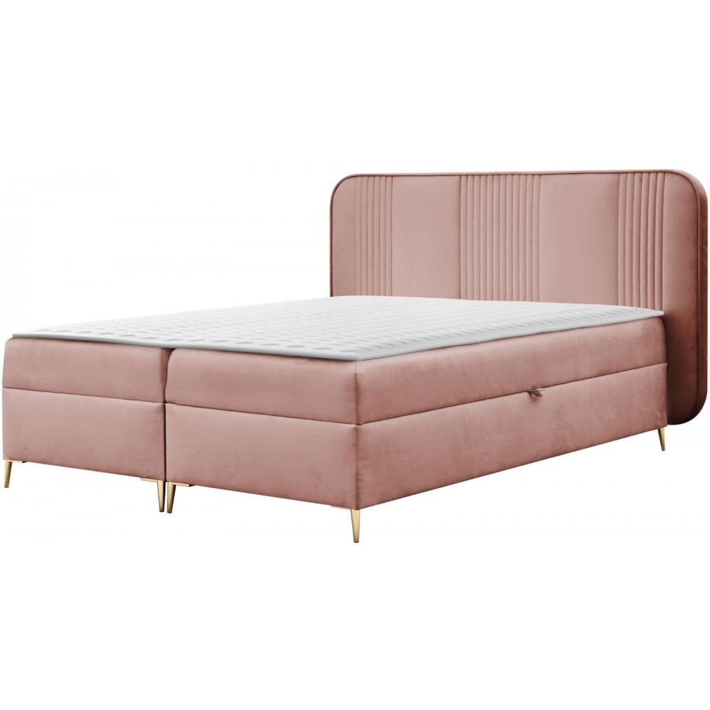 Επενδυμένο κρεβάτι Fandy-Roz-180 x 200