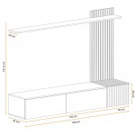 Σύνθετο σαλονιού Solar 180x40x131.6