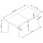 Επεκτεινόμενο τραπέζι Cabell 140x80x74