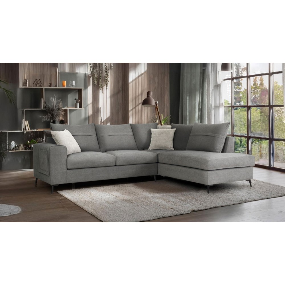 Γωνιακός καναπές Hannah-Gkri Skouro-Δεξιά