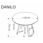 Τραπέζι Dani 120x120x74