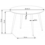 Τραπέζι Emboso 120x120x75