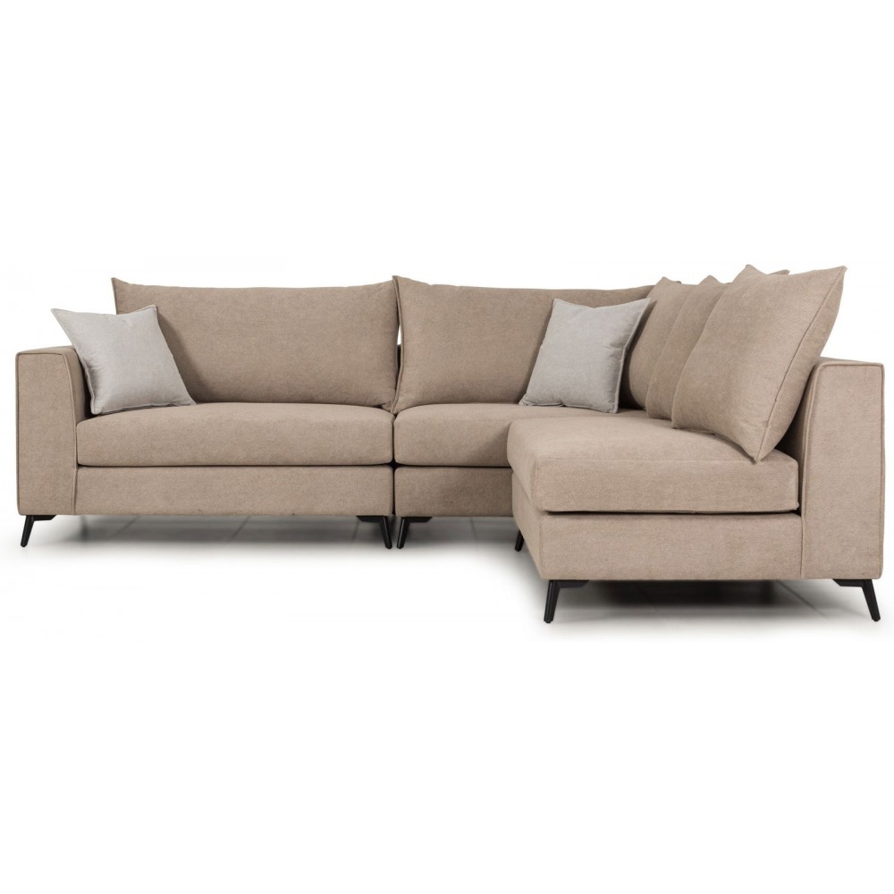 Γωνιακός καναπές Ricap-Gkri Skouro