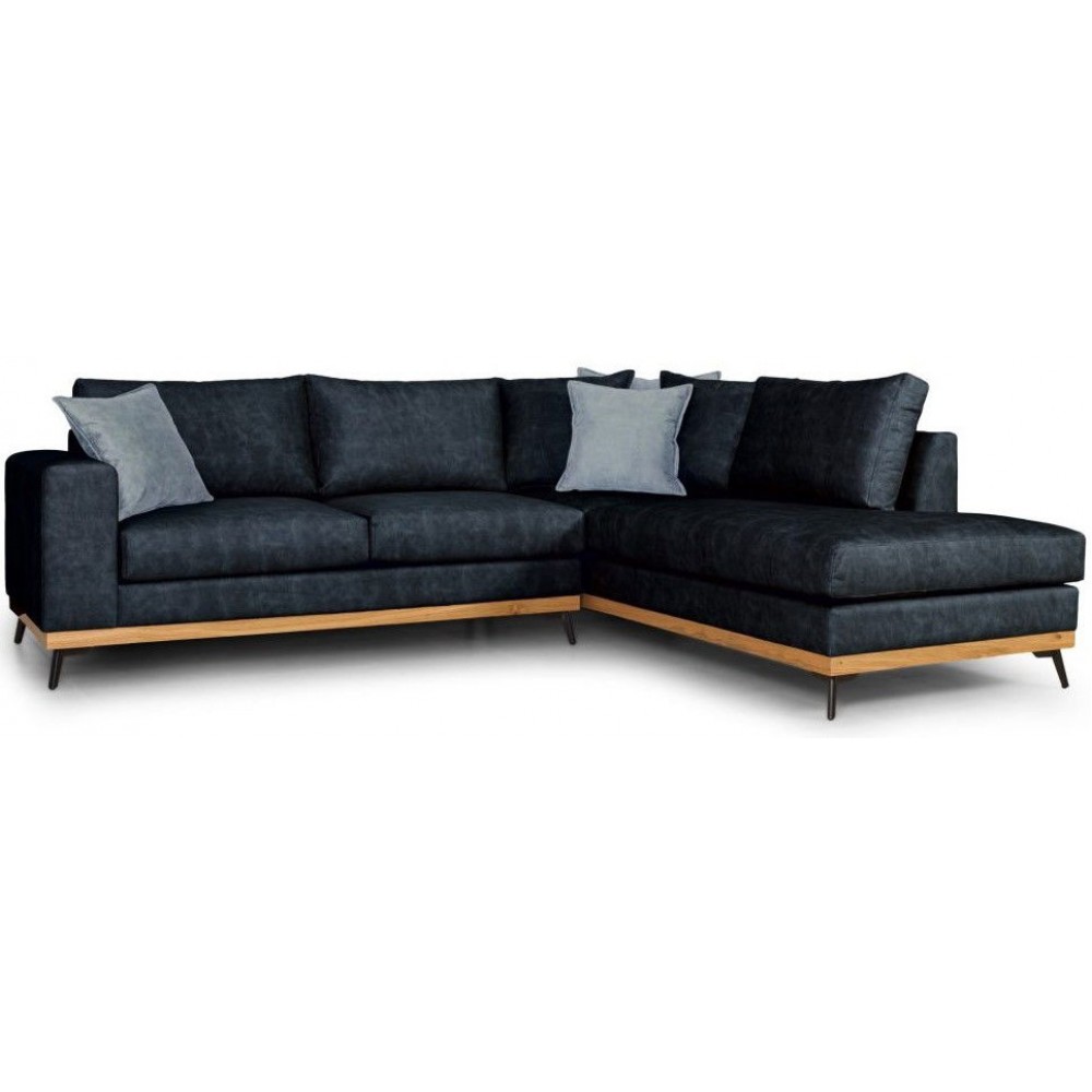 Γωνιακός καναπές Rotondo -Mple Skouro-Δεξιά