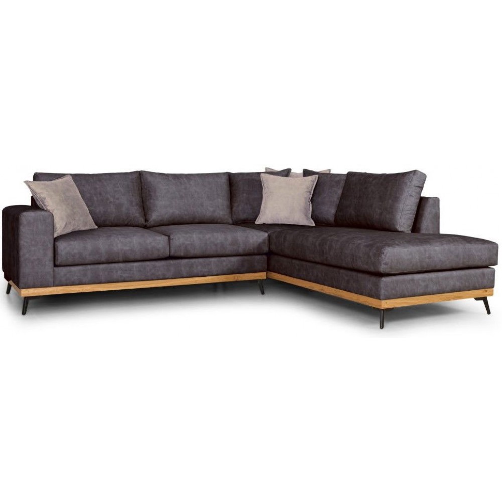 Γωνιακός καναπές Rotondo -Gkri Skouro-Δεξιά