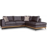 Γωνιακός καναπές Rotondo -Gkri Skouro-Δεξιά