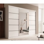 Ντουλάπα Galadriel 250 συρόμενη-Leuko 250x58x215