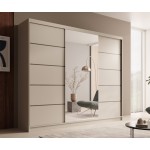 Ντουλάπα Galadriel 250 συρόμενη-Cashmere 250x58x215